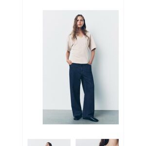 Zara oversized Cotton T Sz M NWOT